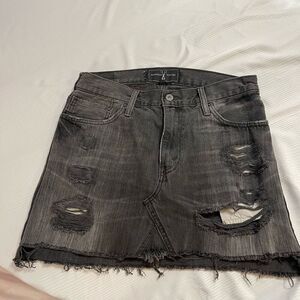 Levi’s x American Vintage Destroyed Distressed Denim Skirt Size 30